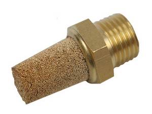 Envirosafe 1/4" Brass Muffler Photo - Click to Enlarge